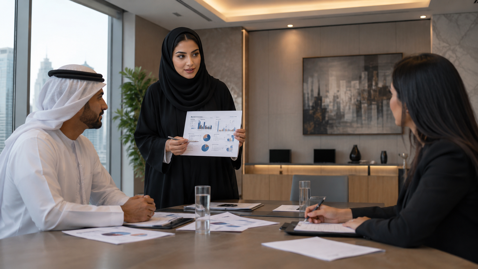 محاسبة تراجع مستندات وتقارير