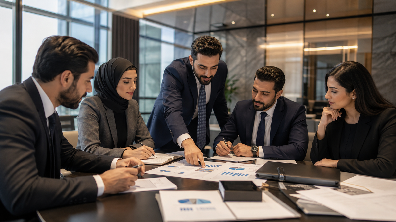 اجتماع فريق مالي لمناقشة المؤشرات